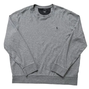 Polo Ralph Lauren Sudadera Para Hombres XL Cuello Redondo Rendimiento Elástico Viscosa Gris - Imagen 1 de 5