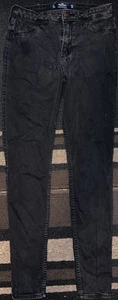 Hollister Legging Jean Taille Haute Advanced Stretch 7L Noir Jeans 28W 30L !!! 🍀 - Photo 1/13