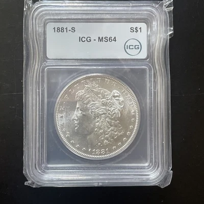 1881-S Morgan Silver Dollar MS64 ICG - Image 1 of 2