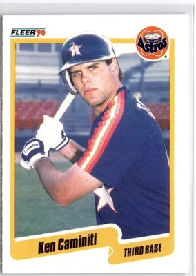 Ken Caminiti Base 1990 225 NM - Image 1 of 2