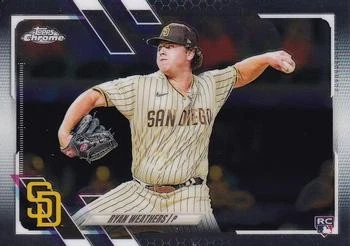 2021 Topps Chrome #97 Ryan Weathers NM - Image 1 of 2