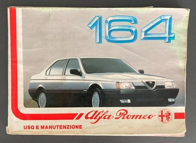 164 Alfa Romeo Libretto Uso e Manutenzione 1987 - Immagine 1 di 3