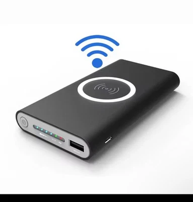 20000mAh Wireless Portable Power Bank, Fast Charger for iPhone /Samsung Galaxy - Image 1 of 2