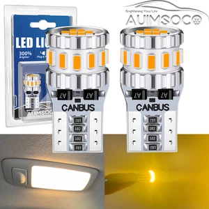Canbus LASFIT LED Parking Light Bulbs Golden Yellow 168 192 2825 T10 Error Free - Picture 1 of 13