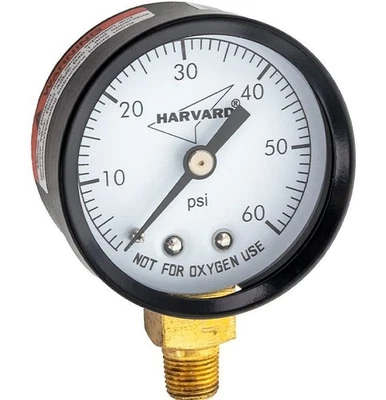 Pressure Gauge 1/8" Bottom Thread 60 PSI for Pool Filter Jandy Cannister