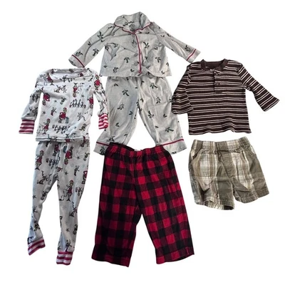 Carter's, Garanimals, and unknown brand, 7 pieces 12 month old baby boy clothes - Image 1 of 4