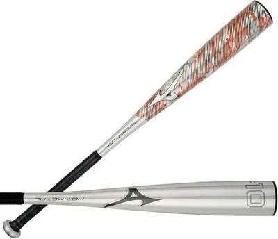 Молодежная бита Mizuno B24 HOT Metal 26 дюймов / 16 унций большой ствол 2 3/4 -10 капель 26/16 USSSA - Изображение 1 из 4