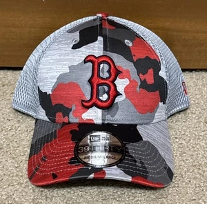 Boston Red Sox New Era Neo Camo Team Classic 39Thirty Flex Fit Hat Cap Size M/L - Picture 1 of 5