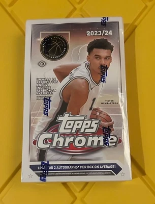 2023-24 TOPPS CHROME BASKETBALL HOBBY BOX - Fast Shipping - Image 1 of 2