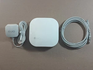 eero Pro B010001 2nd Gen AC Tri-Band Mesh Router with Adapter and Ethernet Cable - Picture 1 of 3