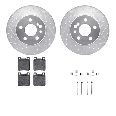 For Mercedes-Benz S320 94-99 Brake Kit Drilled & Slotted Rear Brake Kit w Euro Foto 1 de 2