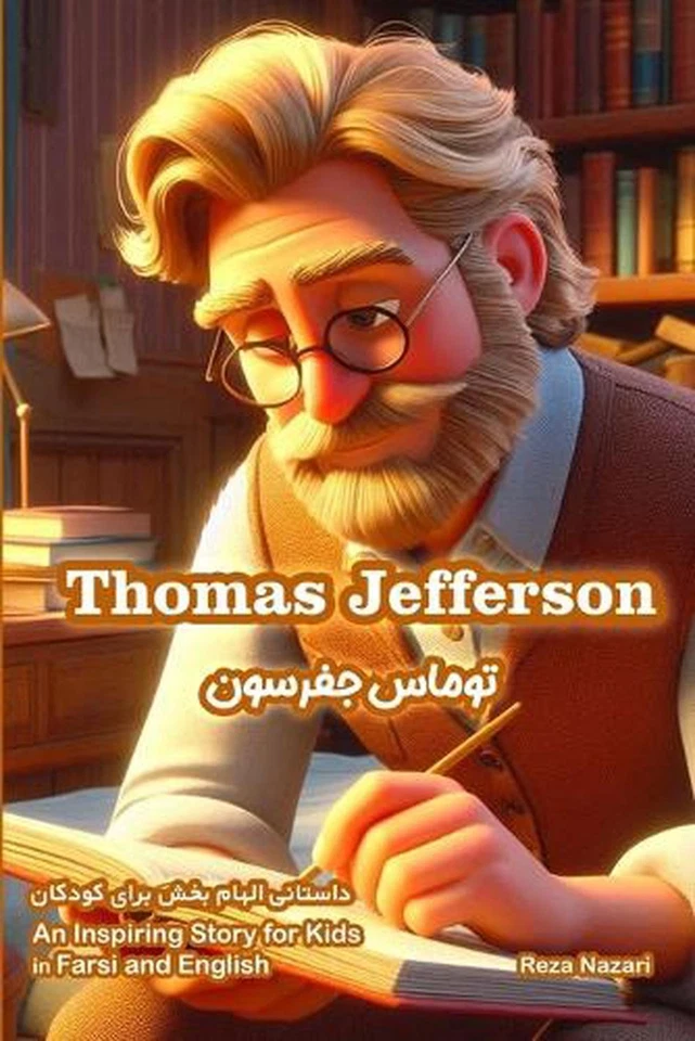 Thomas Jefferson: An Inspiring Story for Kids in Farsi and English by Reza Nazar - Image 1 of 1