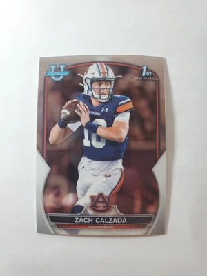 #93 Zach Calzada - Auburn Tigers 1st 2022 Bowman Chrome University - Image 1 of 2