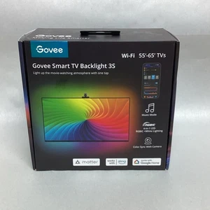Govee Smart TV Backlight 3S w/ Color Changing LED & Camera Sync H6098AD1 SEALED - Picture 1 of 4