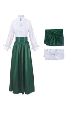 Christmas Ellen Griswold Costume Cosplay Vintage Shirt Dress Skirt Broach - Image 1 of 4