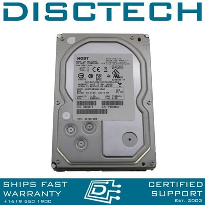 HGST UltraStar 7K4000 HUS724030ALS640 3TB 3.5" Enterprise SAS HDD Drive 0B26886 - Image 1 of 3