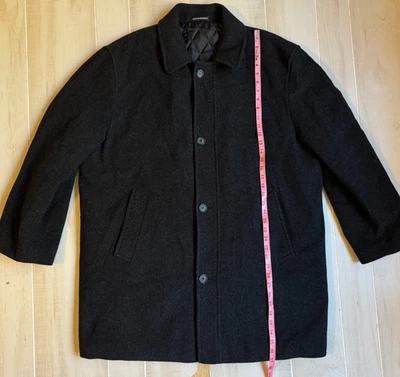 Chaps gray wool car  coat jacket men's size 46 long - Image 1 of 4