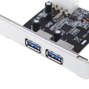 Scheda di espansione adattatore PCIe 2 porte USB 3.0 PCI-Express PCIe - Foto 1 di 3