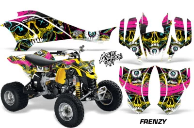 ATV Graphic Quad Stickers Decals For Can-Am DS450 EFI 2008-2016 FRENZY Y - Image 1 of 3