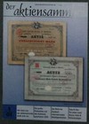 Der Aktiensammler Jahrgang 2001 Heft 1