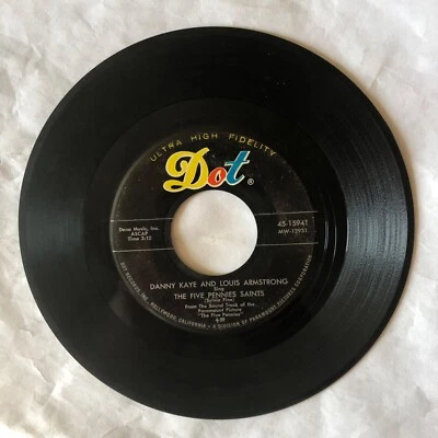 Louis Armstrong - The Five Pennies Saints (w/ Danny Kaye) / Just The Blues 45 7” - Image 1 of 2