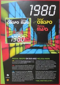 PASCAL OBISPO & MELISSA MARS - PLAN MÉDIA "1980" - RECTO UNIQUEMENT - Foto 1 di 1