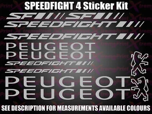 Scooter Peugeot Speedfight 4 calcomanías/pegatinas SF4 50 100 125 - Imagen 1 de 7