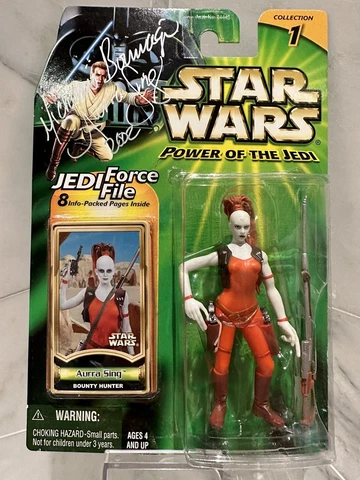 Vintage 2000 Star Wars Power Of The Jedi Collection 1 “Aurra Sing Autographed “ Cover