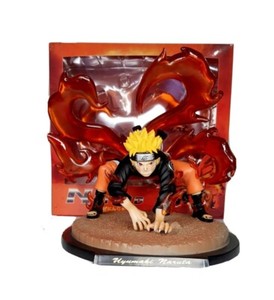 Anime Naruto Nine Tails Naruto Uzumaki Kurama Figure Statue Model Toy Boxed 20cm