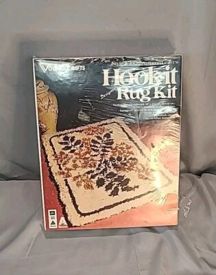 Kit de alfombra Vogart Crafts Hook It hojas de otoño 4322 vintage 20"x27" sellado de fábrica Foto 1 de 4