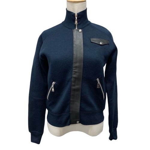 LOUIS VUITTON（LV） Louis Vuitton giacca donna blu navy blouson zip taglia XS
