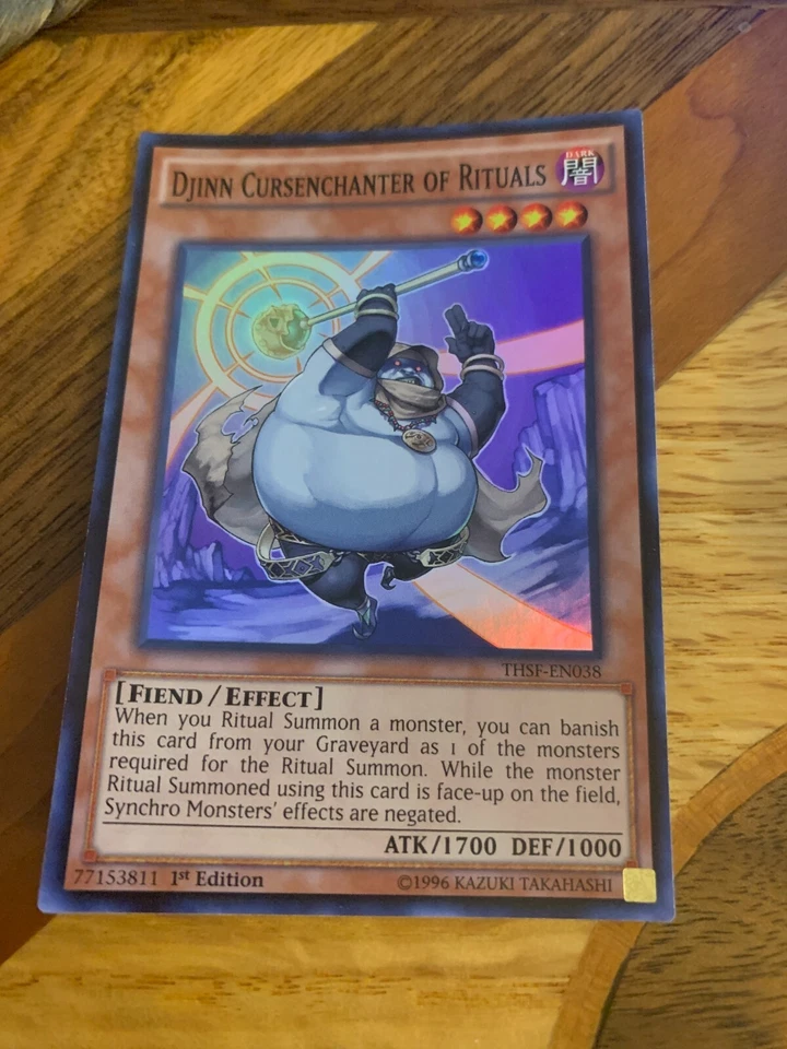Djinn Cursenchanter of Rituals THSF-EN038 1st Edition Super Rare NM + BONUS - Image 1 of 1