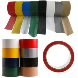 10m Duck Duct Cloth Waterproof Gaffer Gaffa Tape Adhesive Repair Tape 2 Size - Photo 1 sur 20