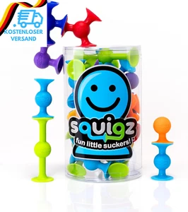 Fat Brain Squigz Starter 22-Teiliges Set, Vorschulspielzeug Für Kinder, Saugspie - Bild 1 von 12