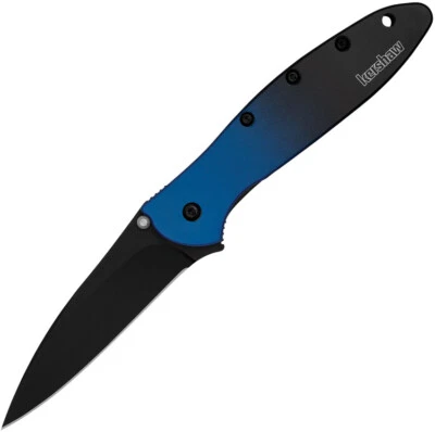 Kershaw Leek Gradient Blue & Black Aluminum Folding MagnaCut Knife 1660GBLUBK - Image 1 of 2