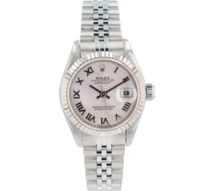 Rolex Datejust 79174 26mm White MOP Roman Dial Fluted Bezel & Jubilee Band - Picture 1 of 9