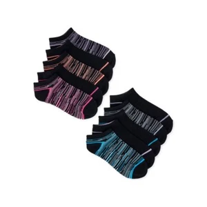 Wonder Nation Girls No Show Socks, 10-Pack, Shoe Size: 4-10 - Picture 1 of 2