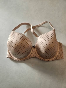 Reggiseno Victoria’s Secret Body by Victoria foderato Demi beige taglia 40DDD a pois - Foto 1 di 3