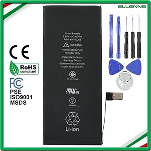 BATTERIA PER APPLE IPHONE 7 1960 mAh PARI ALL'ORIGINALE + KIT SMONTAGGIO - Foto 1 di 6