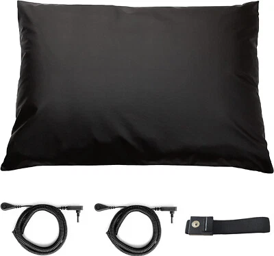 Funda de almohada de puesta a tierra, funda de almohada de tamaño estándar para mejorar el sueño y la energía Foto 1 de 4