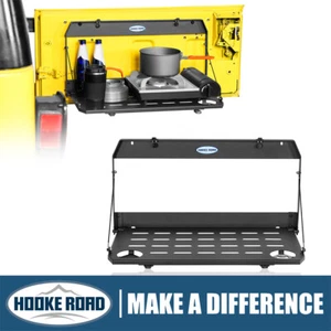 Hooke Road Tailgate Camping Table Fold-Up Cargo Shelf For Jeep Wrangler TJ 97-06 - Picture 1 of 23