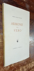 LIBRO: ARMONIE DEL VERO M. CARLI PUGLIESE - Imagen 1 de 3