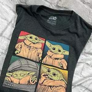 Star Wars Baby Yoda Moods Mens 4XL T-Shirt Mandalorian TV Show Child Grogu - Picture 1 of 5