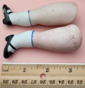 Antique or Vintage 3" Bisque Legs for Germany or Japan All Bisque Doll -It#33 - Picture 1 of 8