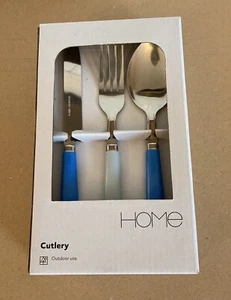 Sainsburys Outdoor/ Camping Stainless Steel Cutlery Set Coastline Theme BNWT - Picture 1 of 6