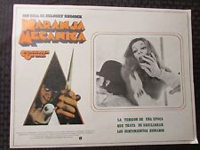 1971 A Clockwork Orange Spanish Lobby Card 16.5x12.5" Fn- Stanley Kubrick (A)