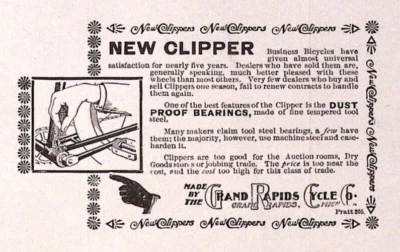 Rodamientos a prueba de polvo Grand Rapids 1896 nuevos cortapelos anuncio impreso Foto 1 de 3