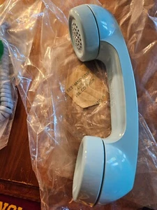 Western Electric G15A Handset & Long Spring Cord - Blue 62 - Picture 1 of 3