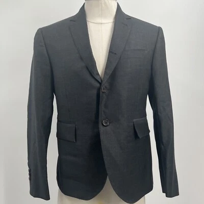 Abrigo Chaqueta Blazer Thom Browne Para Hombre Gris Carbón Sólido 3 Botones Talla Na Foto 1 de 4