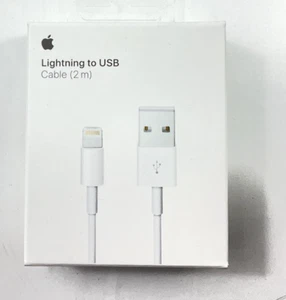 Câble Lightning vers USB d'origine Apple - 2 m (2 mètres) - MD819AM/A - Photo 1 sur 2